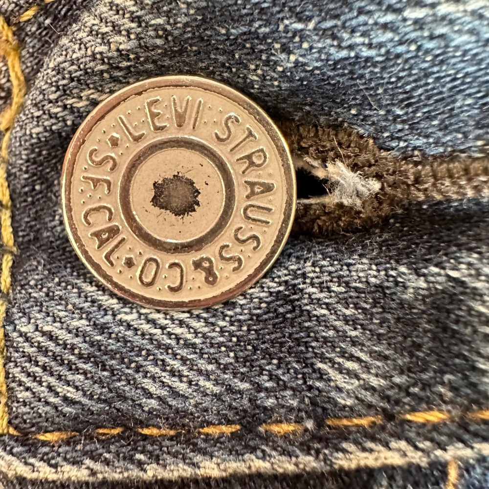 Levi's 559 Relaxed Straight Jeans Mens 38x30 Blue Dark Wash Clasic Denim‎ - Picture 9 of 12